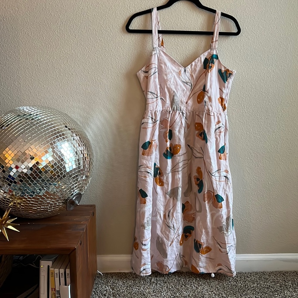Rachel Zoe Pink Floral MIDI Dress